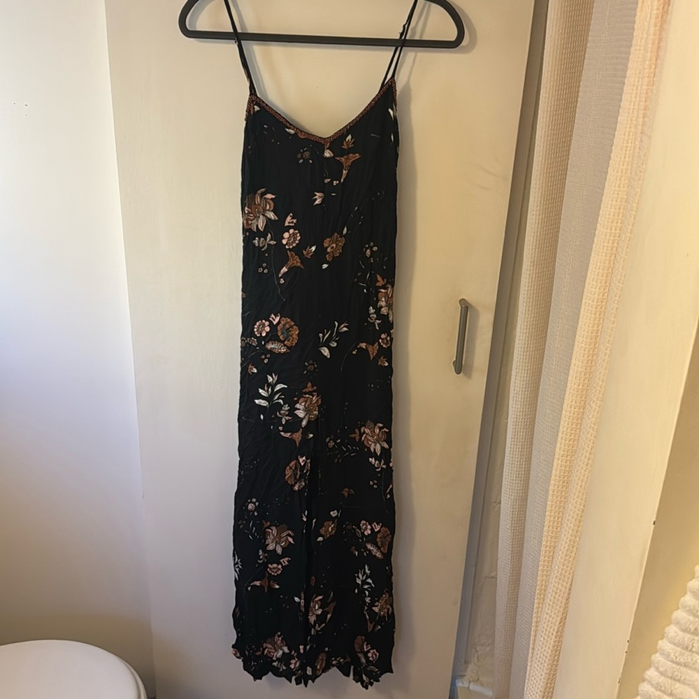 Uma and Leopold bali - Dark floral maxi dress - small